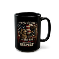 Load image into Gallery viewer, Patriotic Cat Saluting an Eagle Coffee Mug - America 250