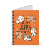 Load image into Gallery viewer, Just Here For The Cats- Spiral Notebook
