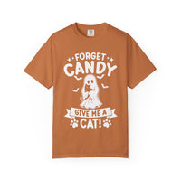 Load image into Gallery viewer, Forget Candy Give Me a Cat Halloween T-Shirt