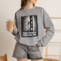 Load image into Gallery viewer, Your Privacy Concerns Me - Funny Cat Sweatshirt