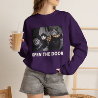Load image into Gallery viewer, Open The Door – Christmas Cat Gang Sweatshirt
