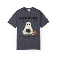 Load image into Gallery viewer, Dead Inside But Still Love Cats Halloween Cat T-Shirt