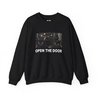 Load image into Gallery viewer, Cat Gang, Open The Door - Black Cats Sweatshirt