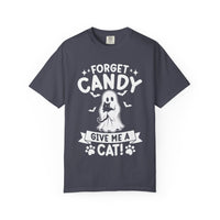 Load image into Gallery viewer, Forget Candy Give Me a Cat Halloween T-Shirt