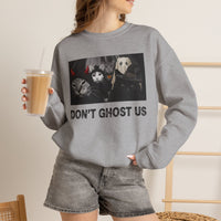 Load image into Gallery viewer, Don’t Ghost Us – Funny Halloween Cat Sweatshirt