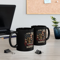 Load image into Gallery viewer, Patriotic Cat Saluting an Eagle Coffee Mug - America 250