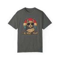 Load image into Gallery viewer, I Do What I Want. Cool Cat Unisex 100% Cotton T-shirt
