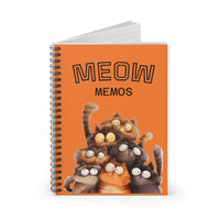 Load image into Gallery viewer, Meow Memos - Spiral Notebook
