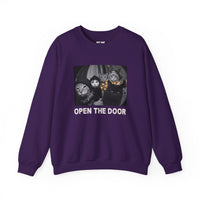 Load image into Gallery viewer, Open The Door – Christmas Cat Gang Sweatshirt