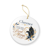 Load image into Gallery viewer, Personalized Loved Then, Loved Now, Loved Always Cat Memorial Ornament