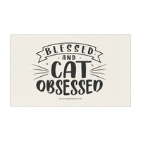 Load image into Gallery viewer, Blessed &amp; Cat Obsessed - Car Magnet