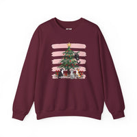 Load image into Gallery viewer, Christmas Cats &amp; Christmas Tree Sweatshirt – Funny Cat Lover Gift