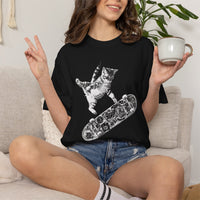 Load image into Gallery viewer, Retro Skateboarding Kitty