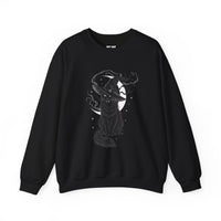 Load image into Gallery viewer, Celestial Witch Cat – Black Cat Halloween Sweatshirt