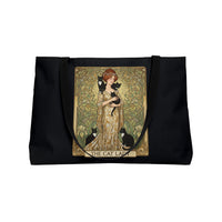 Load image into Gallery viewer, Cat Lady Tarot Card, Weekender Tote Bag