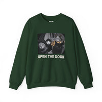 Load image into Gallery viewer, Open The Door – Christmas Cat Gang Sweatshirt