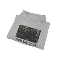 Load image into Gallery viewer, Open The Door- Cat Gang - Black Cats Hoodie