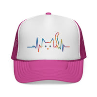 Load image into Gallery viewer, Cat Heartbeat, Trucker Cap