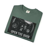 Load image into Gallery viewer, Cat Gang, Open The Door - Summer BBQ Edition T-Shirt