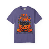 Load image into Gallery viewer, If I Fits I Sits Pumpkin Cat Halloween T-Shirt
