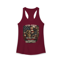 Load image into Gallery viewer, Cat Saluting Eagle - America 250  Racerback Tank