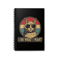 Load image into Gallery viewer, I Do What I Want - Spiral Notebook

