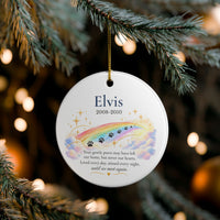 Load image into Gallery viewer, Personalized Cat Memorial Ornament – Loved Every Day, Missed Every Night