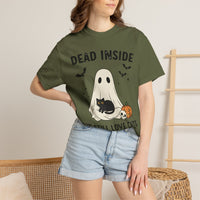 Load image into Gallery viewer, Dead Inside But Still Love Cats Halloween Cat T-Shirt