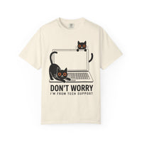 Load image into Gallery viewer, Don't Worry I'm From Tech Support Funny Cat T-Shirt