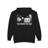Load image into Gallery viewer, You Moved. We Saw, Full-Zip Hoodie