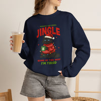 Load image into Gallery viewer, Jingle Some of the Way – Funny Christmas Cat Sweatshirt