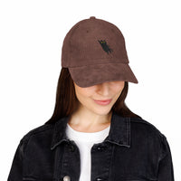 Load image into Gallery viewer, Leaping Cat, Corduroy Embroidered Baseball Cap