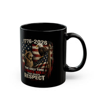 Load image into Gallery viewer, Patriotic Cat Saluting an Eagle Coffee Mug - America 250