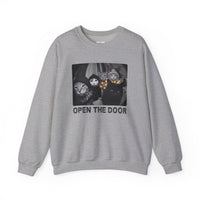 Load image into Gallery viewer, Open The Door – Christmas Cat Gang Sweatshirt