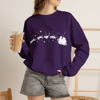 Load image into Gallery viewer, Santa's Cat Sleigh – Funny Christmas Cat Sweatshirt