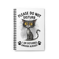 Load image into Gallery viewer, Please Do Not Disturb - Spiral Notebook
