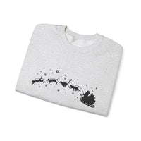 Load image into Gallery viewer, Santa's Cat Sleigh – Funny Christmas Cat Sweatshirt