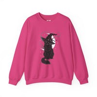 Load image into Gallery viewer, Celestial Witch Cat – Black Cat Halloween Sweatshirt