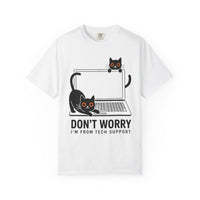 Load image into Gallery viewer, Don't Worry I'm From Tech Support Funny Cat T-Shirt