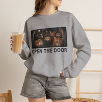 Load image into Gallery viewer, Open The Door – Orange Cat Gang Sweatshirt