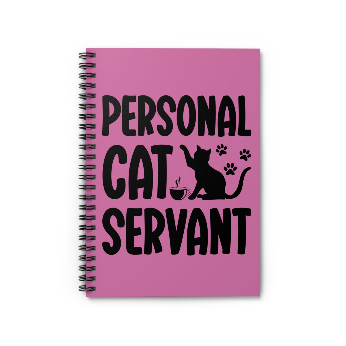 Personal Cat Servant- Spiral Notebook