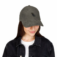 Load image into Gallery viewer, Leaping Cat, Corduroy Embroidered Baseball Cap