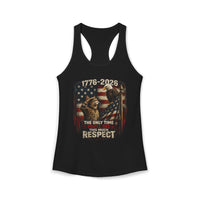 Load image into Gallery viewer, Cat Saluting Eagle - America 250  Racerback Tank