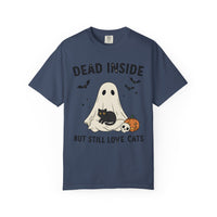 Load image into Gallery viewer, Dead Inside But Still Love Cats Halloween Cat T-Shirt