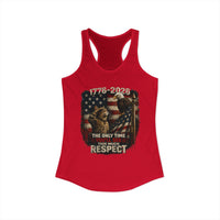 Load image into Gallery viewer, Cat Saluting Eagle - America 250  Racerback Tank