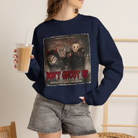 Load image into Gallery viewer, Cat Gang Horror Movie – Retro Halloween Cat Sweatshirt