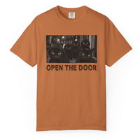 Load image into Gallery viewer, Open The Door – Black Cat Gang T-Shirt