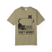 Load image into Gallery viewer, Don't Worry I'm From Tech Support Funny Cat T-Shirt