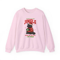 Load image into Gallery viewer, Jingle Some of the Way – Funny Christmas Cat Sweatshirt