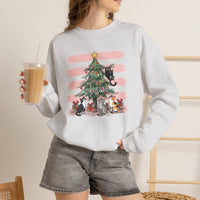 Load image into Gallery viewer, Christmas Cats &amp; Christmas Tree Sweatshirt – Funny Cat Lover Gift